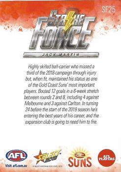 2019 Select Footy Stars - Strike Force #SF25 Jack Martin Back